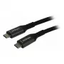 Synergy 21 Cabo USB C St> 3,0 m USB3.2 preto têxtil 20G/5A 240W Gen 2x2 – Cabo – Digital/Dados (S215315)