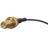 Cabo coaxial MikroTik ACSMAUFL conector fêmea SMA reto 1 m preto