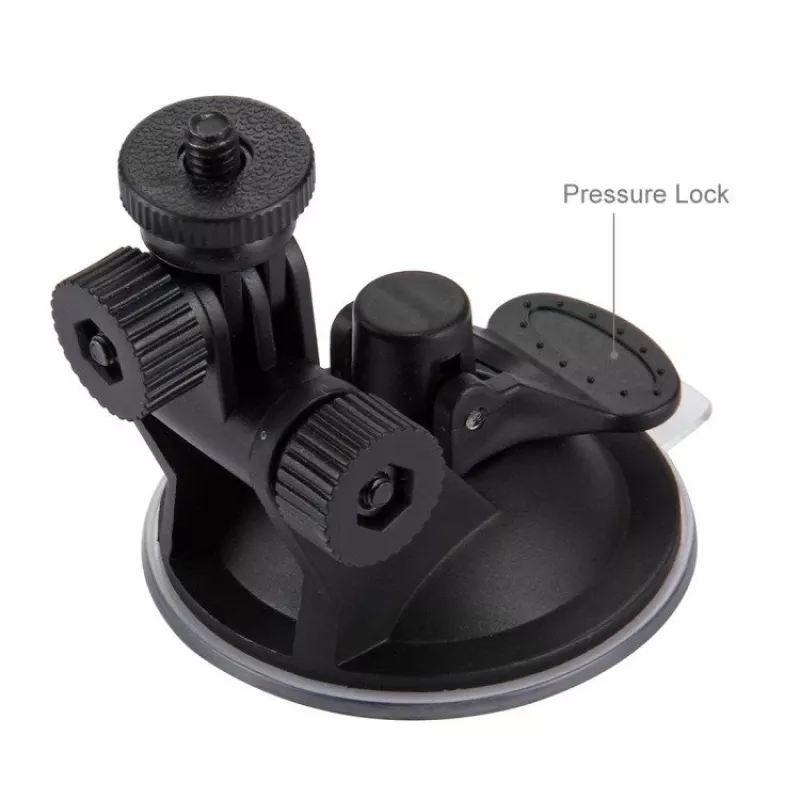 Puluz Suporte para para-brisas de automóvel para action cams (incl. Osmo Action 5 Pro, Insta360 X5)
