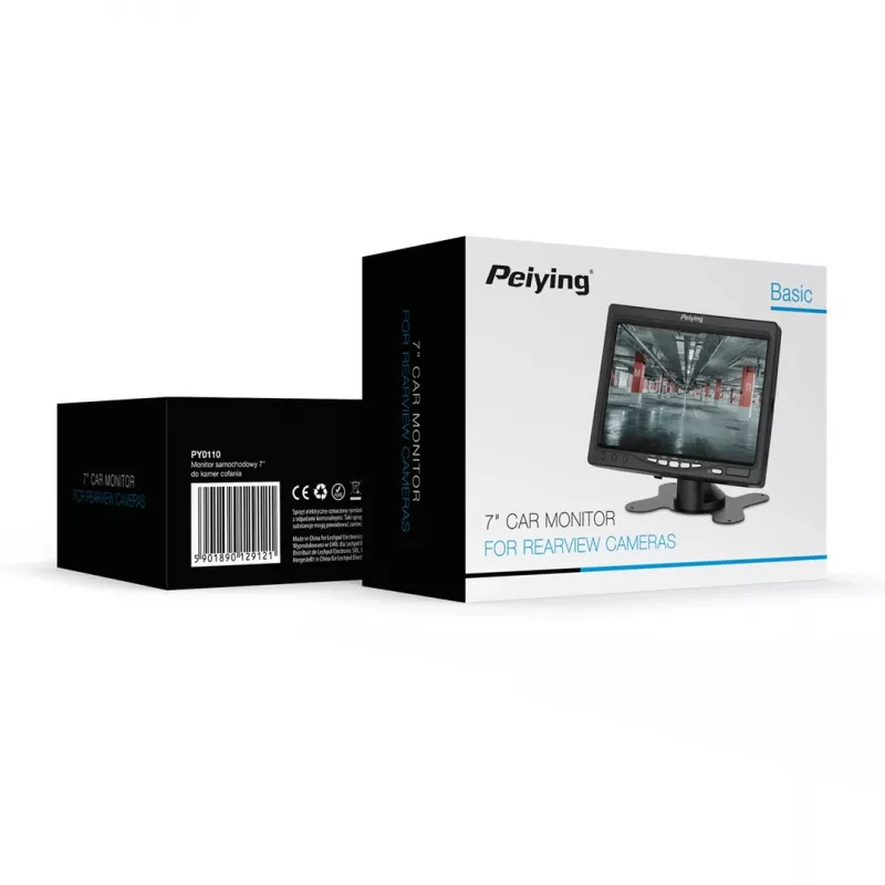 Peiying monitor automóvel para câmara de marcha-atrás 7 PY0110