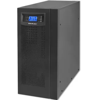UPS online Qoltec 53982 com onda sinusoidal pura, 6 kVA / 4,8 kW, LCD, USB