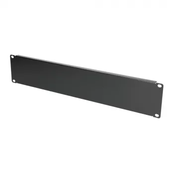 Painel cego para rack Extralink Front Blank Panel 2U 19 polegadas preto, caixa em aço