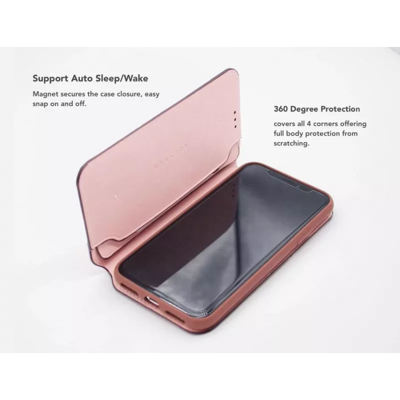 Capa Folio VixFox para iPhone 7/8 — rosa, capa de proteção tipo folio