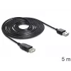 Cabo USB DeLOCK EASY-USB 2.0-A 5m preto
