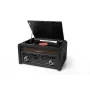 Gira-discos muse MT-115 W — preto/dourado, 33-45-78 rpm, braço de leitura em J, botão de volume, 240V AC