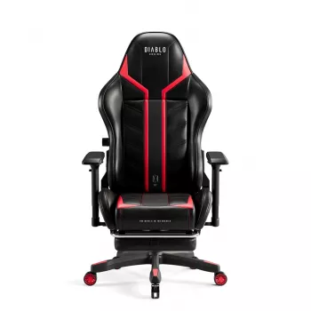 Cadeira gaming Diablo X-Ray 2.0 Normal Size preto, Red