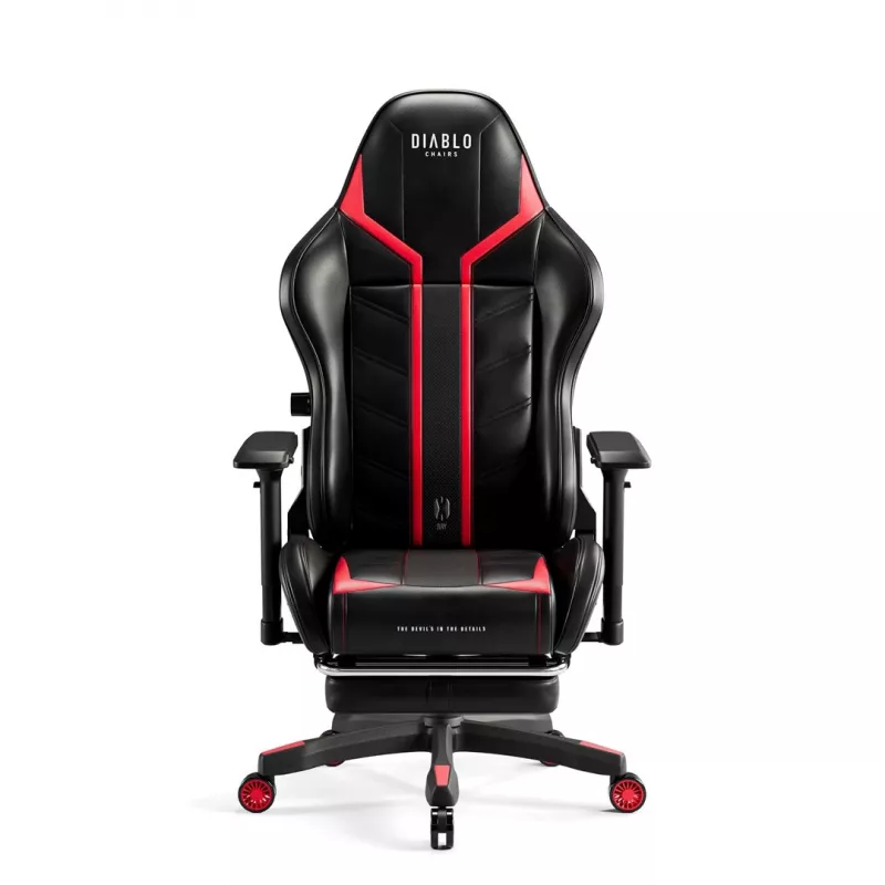 Cadeira gaming Diablo X-Ray 2.0 Normal Size preto, Red
