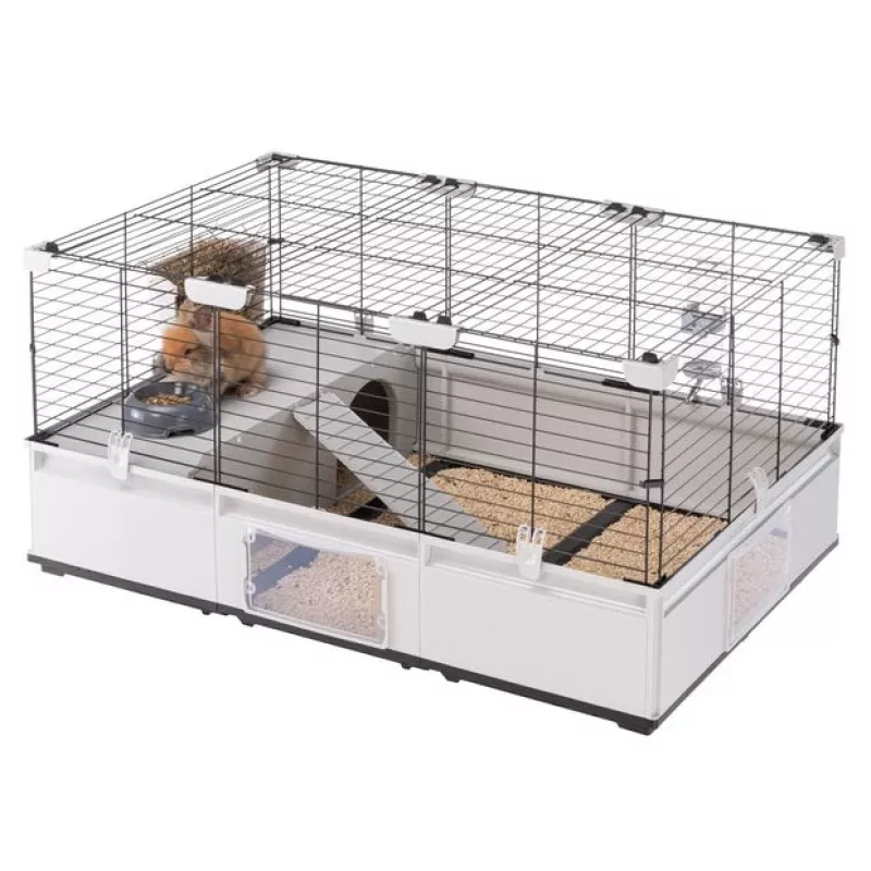 Ferplast Modular 2 gaiola para coelho e porquinho-da-índia, 109 x 72 x 56 cm
