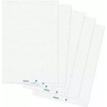 Papel para flipchart Franken ZUF2180 quadriculado 68 x 99 cm 20 folhas por bloco, 5 blocos