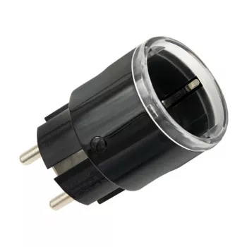 Tomada inteligente Shelly Plug S MTR Gen3 (preto)