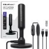 Antena de TV QOLTEC DVB-T2 28 dBi com amplificador de sinal, receção interior/exterior
