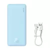 Powerbank portátil Baseus Airpow 10000 mAh, 20W, LiPo, USB-C + USB-A, azul