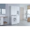 Armário de casa de banho Top-E-Shop MARPOL DD BI – independente, branco, 10 prateleiras