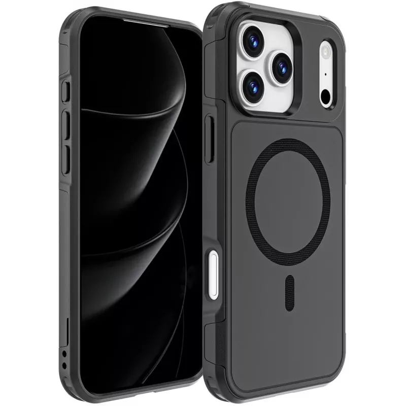 Capa 4smarts Defend iPhone 17 Pro Max preto 17,5 cm