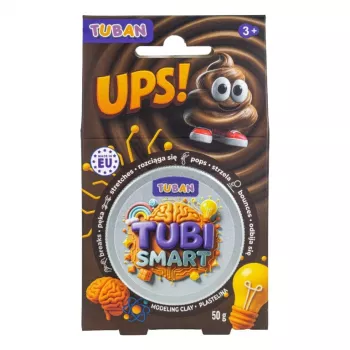 Massa de modelar TUBAN TUBI SMART – UPS! 50 g, castanho, criança, 95×35×165 mm