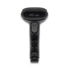 Leitor de códigos de barras manual QOLTEC 50868 — leitor laser 1D/2D, USB com e sem fios, distância de trabalho 600 mm, preto