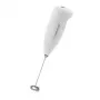 Batedor de leite elétrico portátil ESPERANZA EKF001W — branco, batedor de aço inoxidável, a pilhas (AA), 215 mm