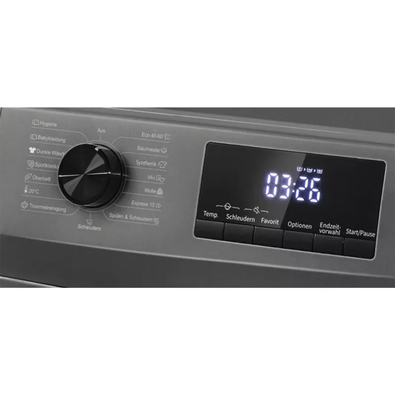 Máquina de lavar roupa de carga frontal BOMANN WA 7175 — 7 kg, 1400 rpm, titânio