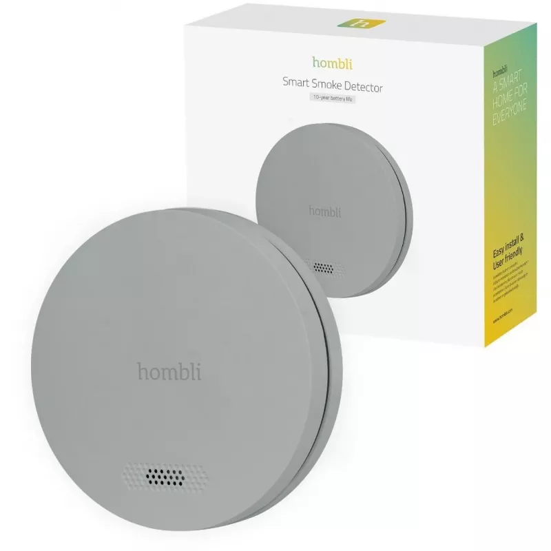 Detetor de fumo Hombli HBSA-0108 sem fios fotoelétrico 3V lítio