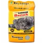 Areia aglomerante para gatos Super Benek Compact Natural 25 L — grânulos de bentonite, cinzento, biodegradável, neutralizador de odores