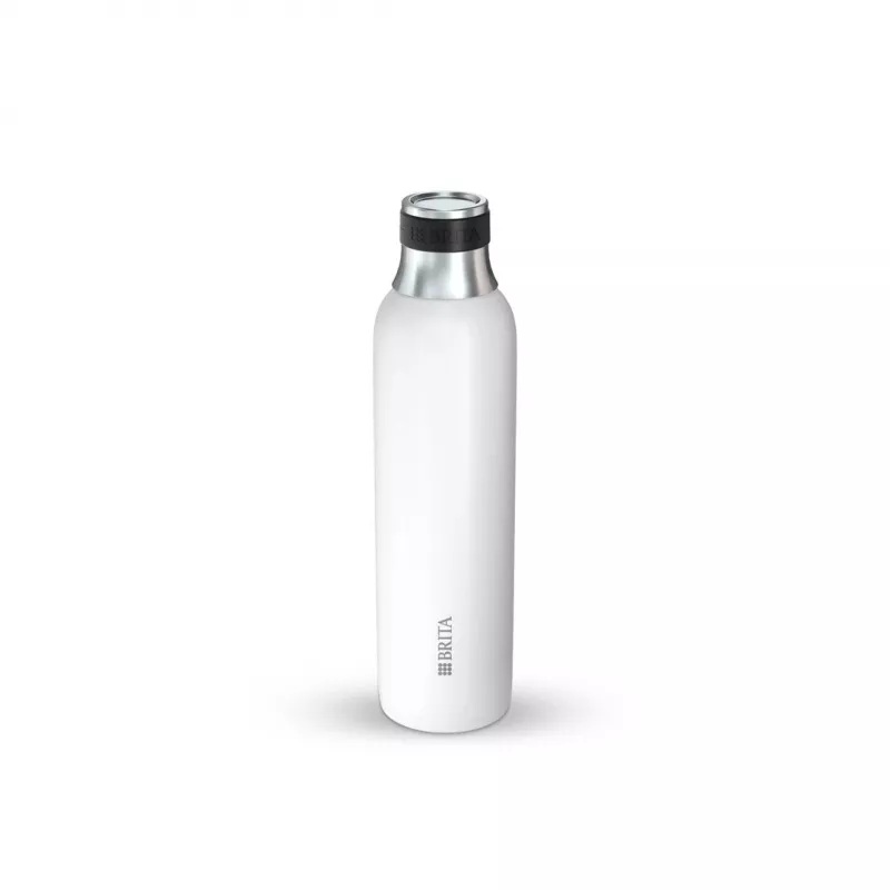 Brita sodaTRIO 1046738 garrafa para carbonatador, aço inoxidável, 0,65 l, branca