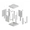 Armário rack Lanberg WF11-3309-10S 9U rack de parede cinzento