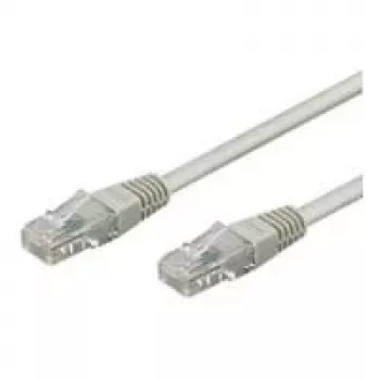 Cabo patch Wentronic Goobay CAT 5e, U/UTP, cinzento, 0,5 m - mistura de cobre CCA (68337)