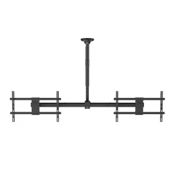 Suporte de teto MACLEAN MC-111 B para dois televisores, carga máx. 2×40 kg, VESA máx. 600×400