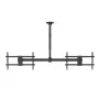 Suporte de teto MACLEAN MC-111 B para dois televisores, carga máx. 2×40 kg, VESA máx. 600×400