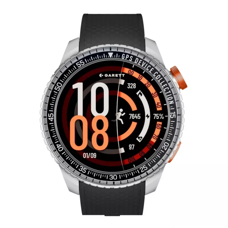 Smartwatch Garett Compass GPS prateado — Smartwatch Garett Compass GPS, prateado