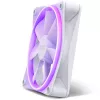 Ventoinha de caixa NZXT F120 RGB 120 mm branca, 4 pinos, 1800 rpm, 50,18 CFM, 18 LEDs