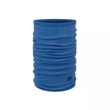 Buff Merino Lightweight Jr Solid gorro de pescoço de lã merino para criança, azul