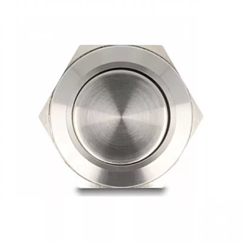 Interruptor de pressão DeLOCK 22040 2P níquel aço inoxidável 250V 5A