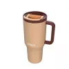 Copo térmico com palhinha telescópica Kambukka Rio Tumbler 950 ml Almond Dream