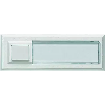 Botão de campainha Grothe 51015 — saliente branco, para sistemas de 12 V, máx. 1,5 A