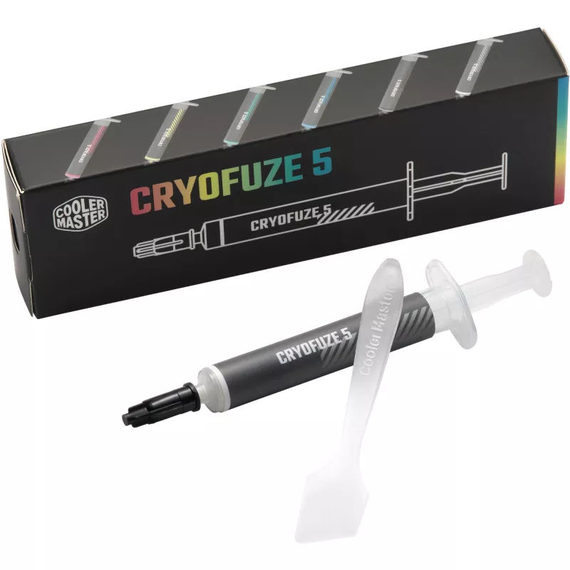 Pasta térmica Cooler Master CRYOFUZE 5 WHITE 3g – Pasta térmica de alta condutividade para CPU/GPU