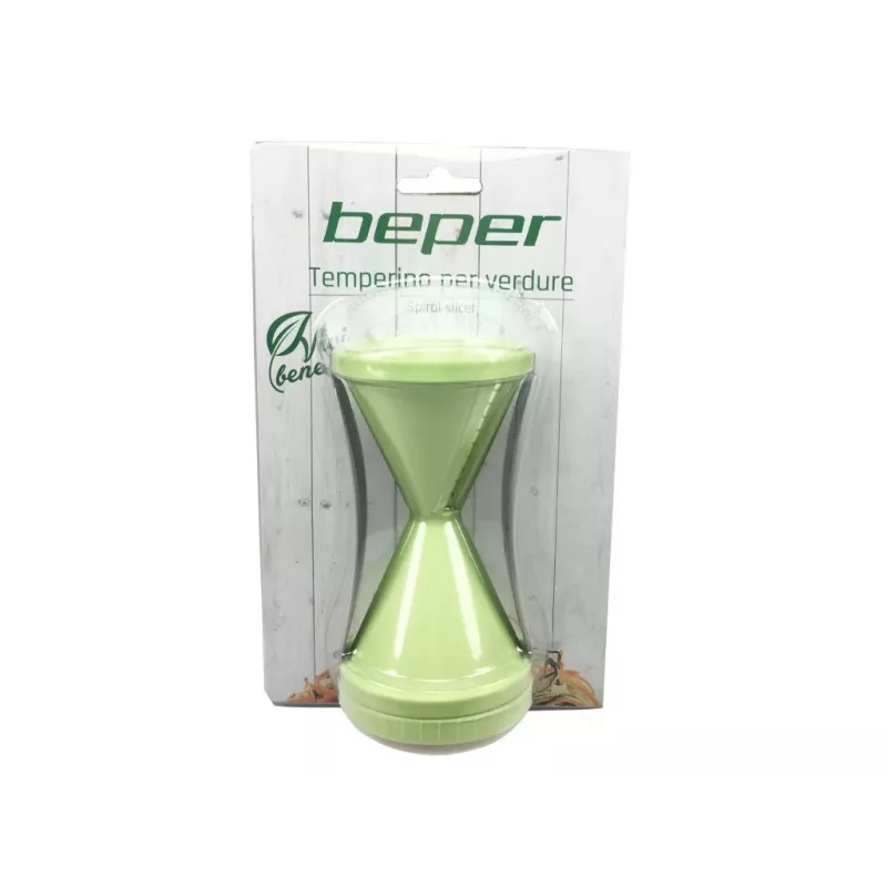 Cortador de espirais manual Beper MD.236 verde ABS aço inoxidável