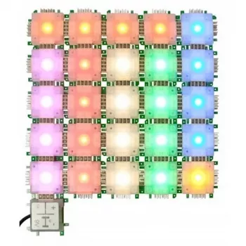 Conjunto de luzes ALLNET BrickRknowledge 7 cores conjunto de luzes azul verde laranja vermelho branco quente amarelo