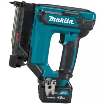 Agrafador sem fio PT354DSMJ, 10,8 Volts, agrafador elétrico azul/preto, 2x bateria de iões de lítio 4,0 Ah, em MAKPAC tamanho 2