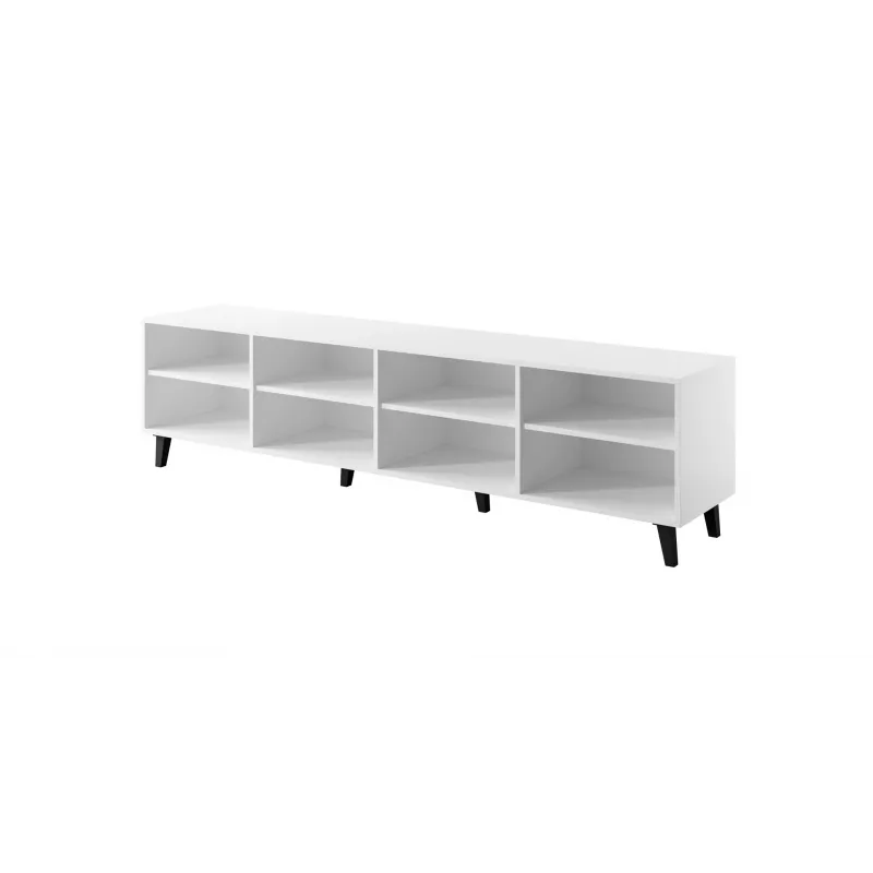Móvel RTV FARO 200x42x52 branco mate + carvalho craft