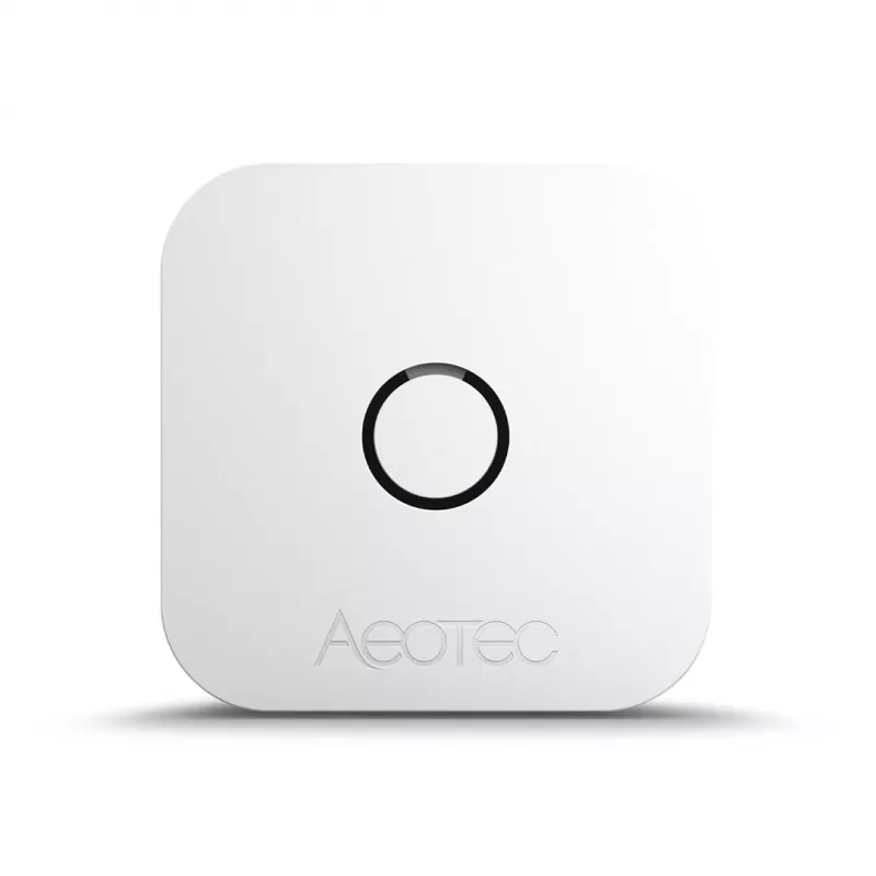 Sensor de temperatura e humidade interior AEOTEC AEOEZWA039 – autónomo, alimentado por pilha, 34×34×17 mm