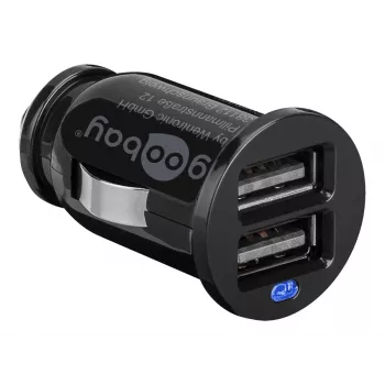 Wentronic 44177 - Adaptador para isqueiro de automóvel - MP3 - telemóvel - smartphone - tablet - contacto - CE - WEEE - preto (44177)