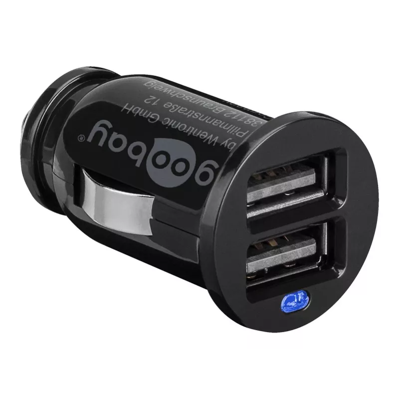 Wentronic 44177 - Adaptador para isqueiro de automóvel - MP3 - telemóvel - smartphone - tablet - contacto - CE - WEEE - preto (44177)