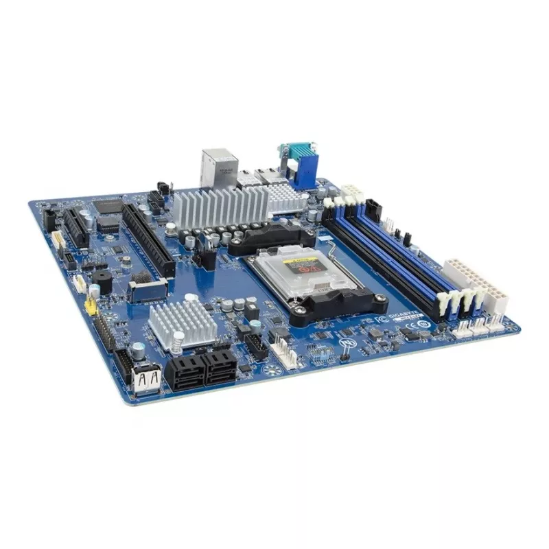 Gigabyte MC13-LE1 placa-mãe para servidor, AMD B650E, Socket AM5 (AMD EPYC 4004/Ryzen 7000/9000), micro-ATX, 4x DIMM, 4x SATA, 1x M.2, 2x 10GbE, IPMI