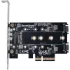 Placa adaptadora Silverstone SST-ECM27 M.2/SATA, PCIe 4.0, 1x M-Key, 2x SATA 6G - Low Profile