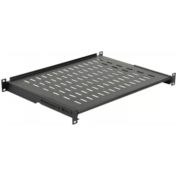 Prateleira de rack LOGON RAS400BL preto capacidade 50 kg 19 polegadas