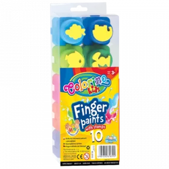 Tintas de dedo Colorino Kids 10 cores