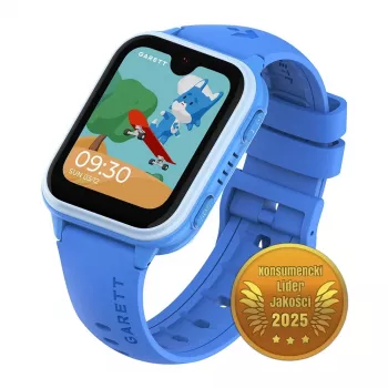 Smartwatch Garett Kids Vibe Ai 4G azul – localização GPS, à prova de água