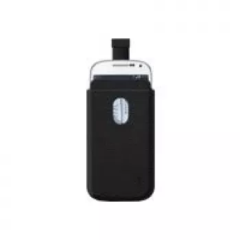Linksys Belkin Pocket Case - Capa para telemóvel - preto - para Samsung GALAXY S4 Mini (F8M638BTC00)