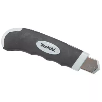 X-ato Makita D-65713, 100 mm, incl. 8 lâminas (7 armazenadas no punho), avanço automático da lâmina, punho ergonómico antiderrapante, azul